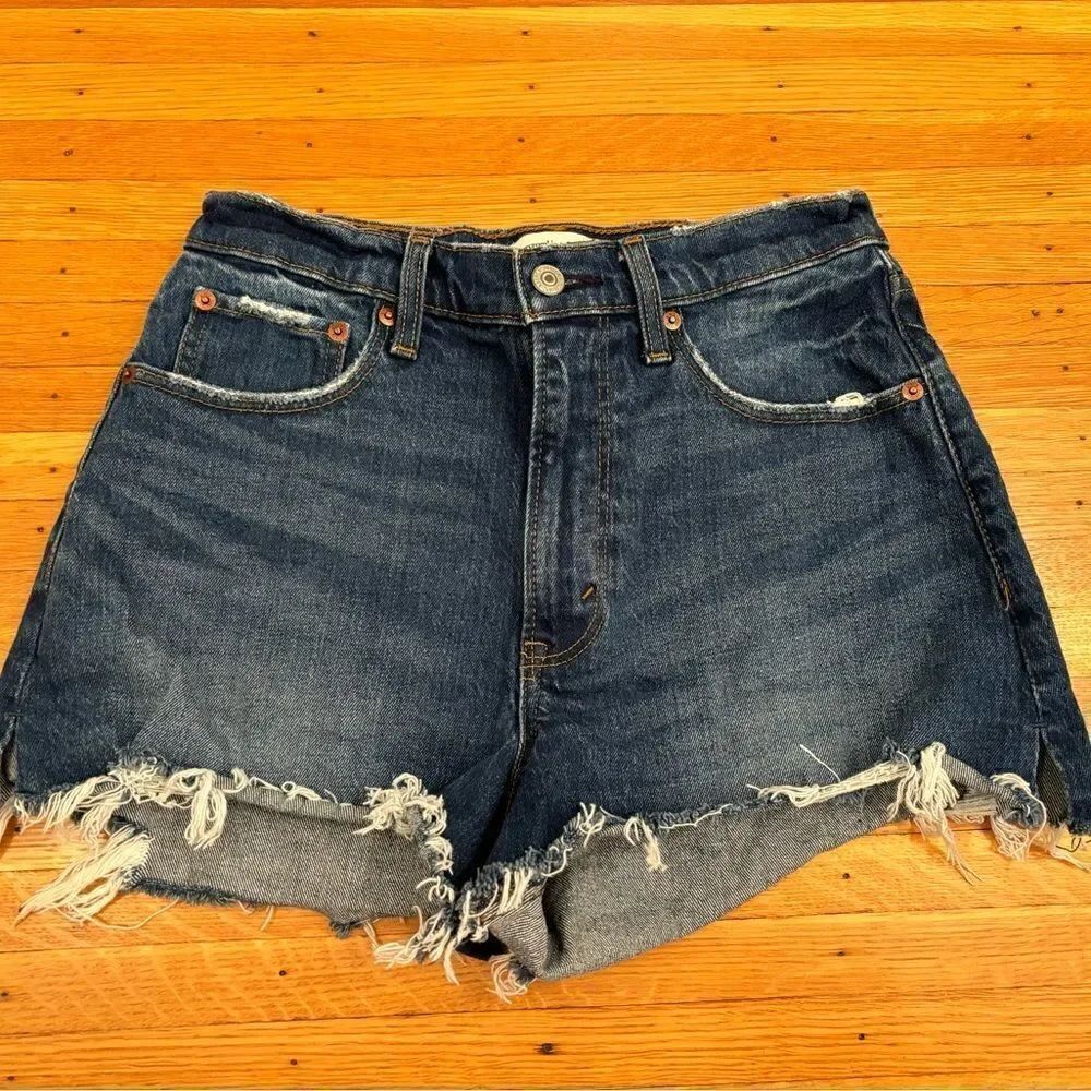 Abercrombie & Fitch The Cutoff Short High Rise Curve Love denim shorts